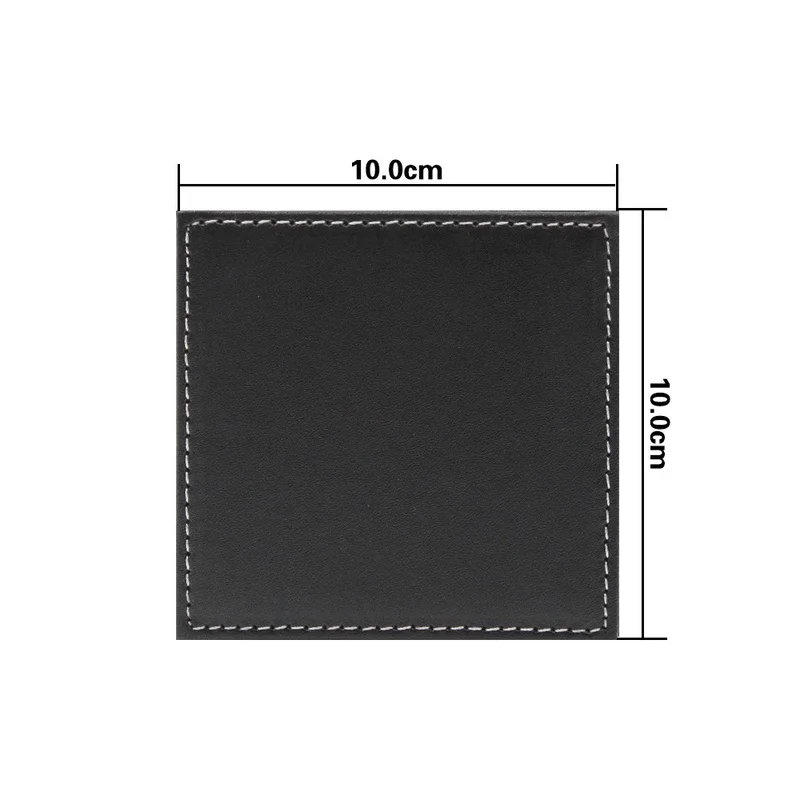 6pcs/Set Business Leather Coas - Leather Desk Pad 评论和价格