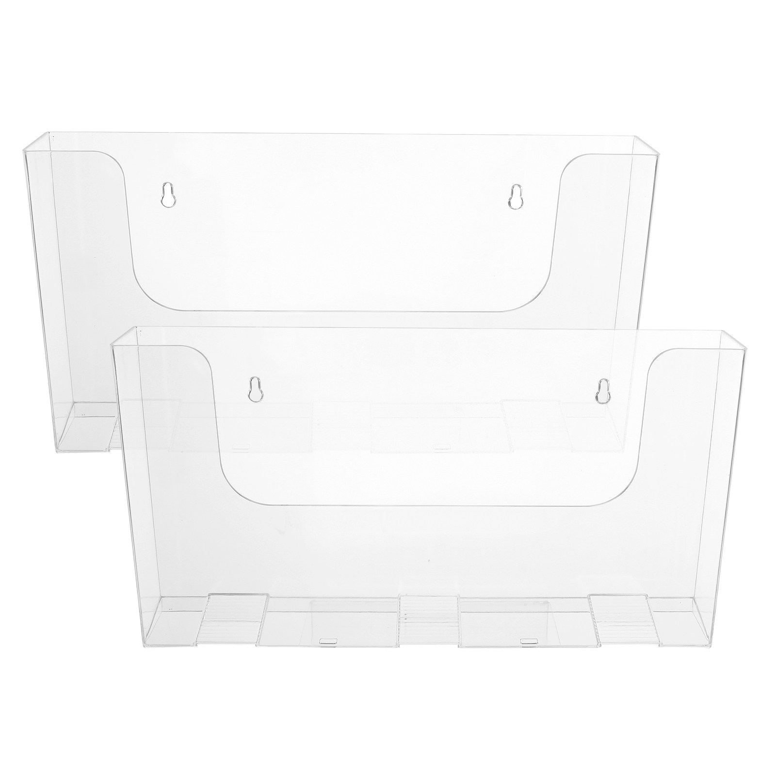 2Pcs Wall File Holder Acrylic  - Magazine Holder Rack 评论和价格