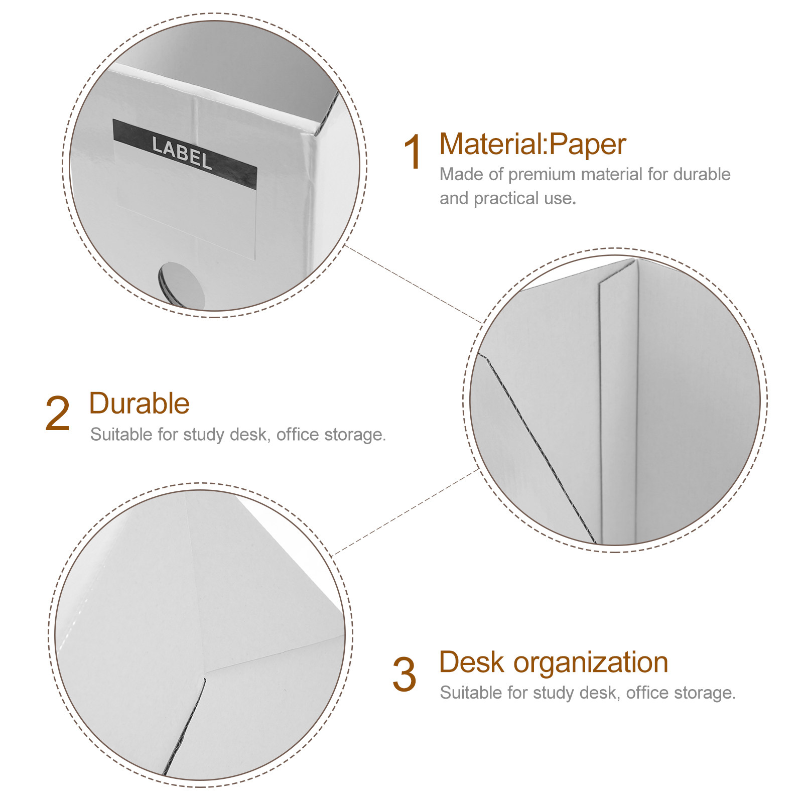 3Pcs File Folder Organizer Des - Magazine Holder Rack 评论和价格