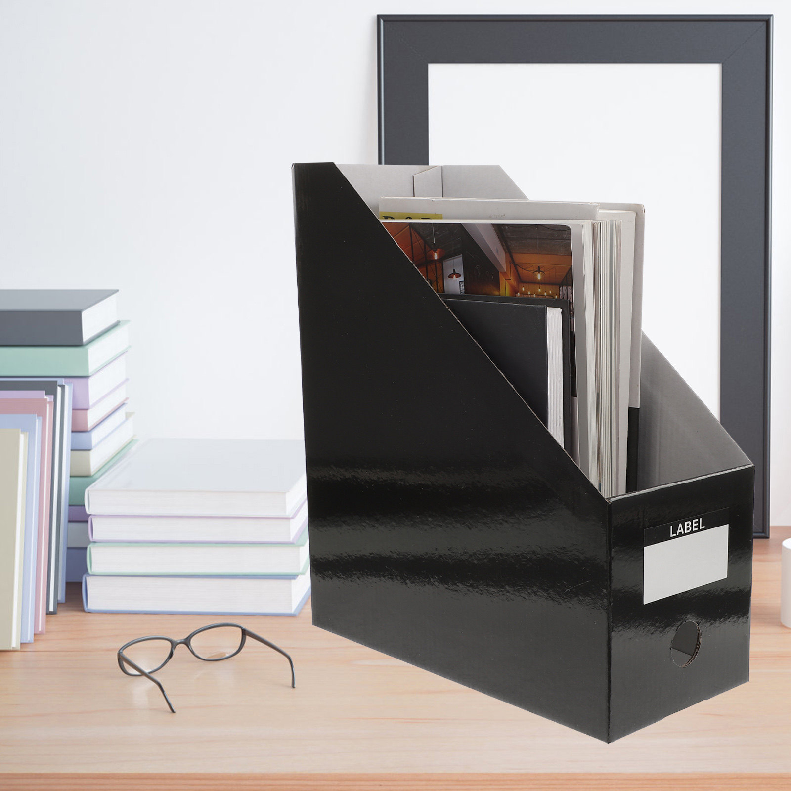 3Pcs File Folder Organizer Des - Magazine Holder Rack 评论和价格