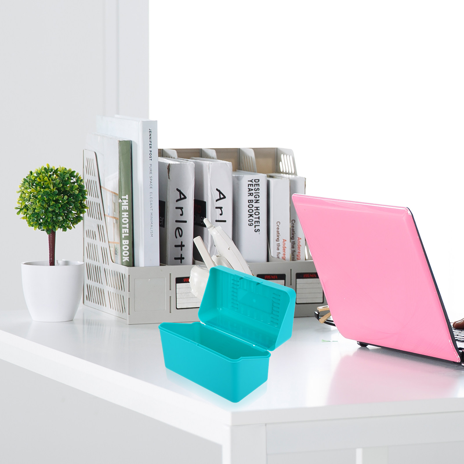 4Pcs Plastic Index Card File B - Index Card Holder 评论和价格