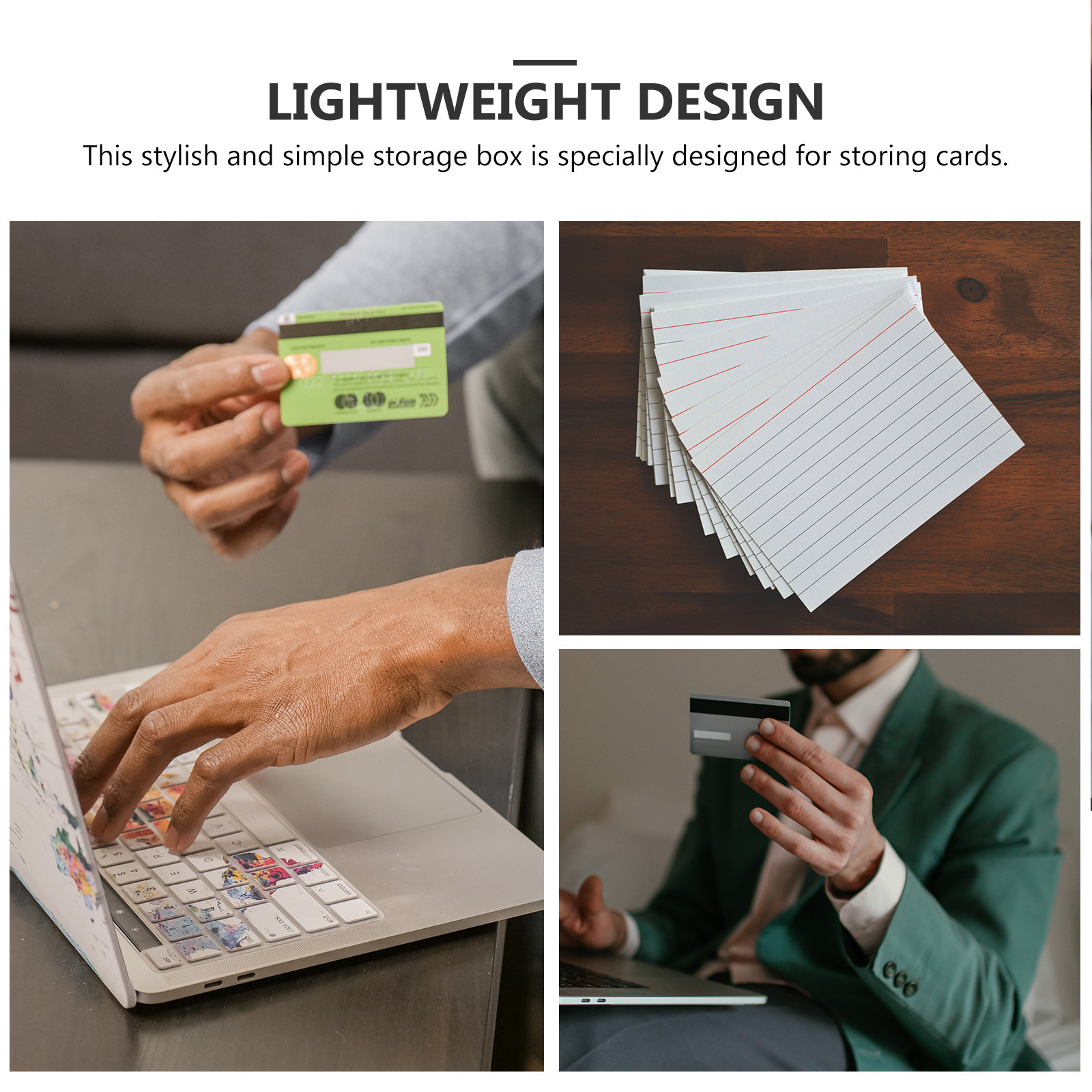 4Pcs Plastic Index Card File B - Index Card Holder 评论和价格