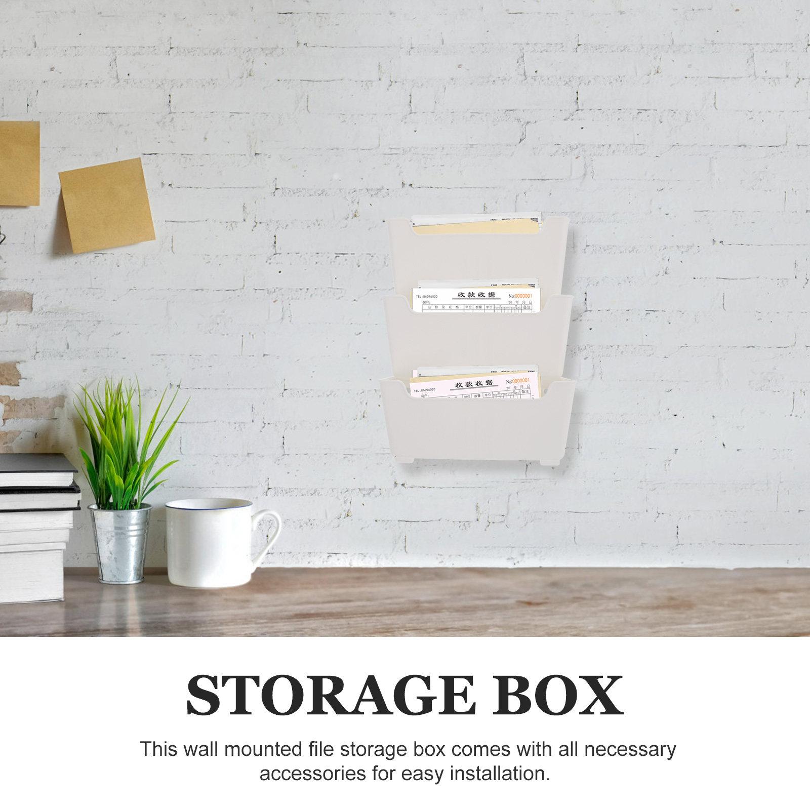1Set Clear Wall File Organizer - Magazine Holder Rack 评论和价格