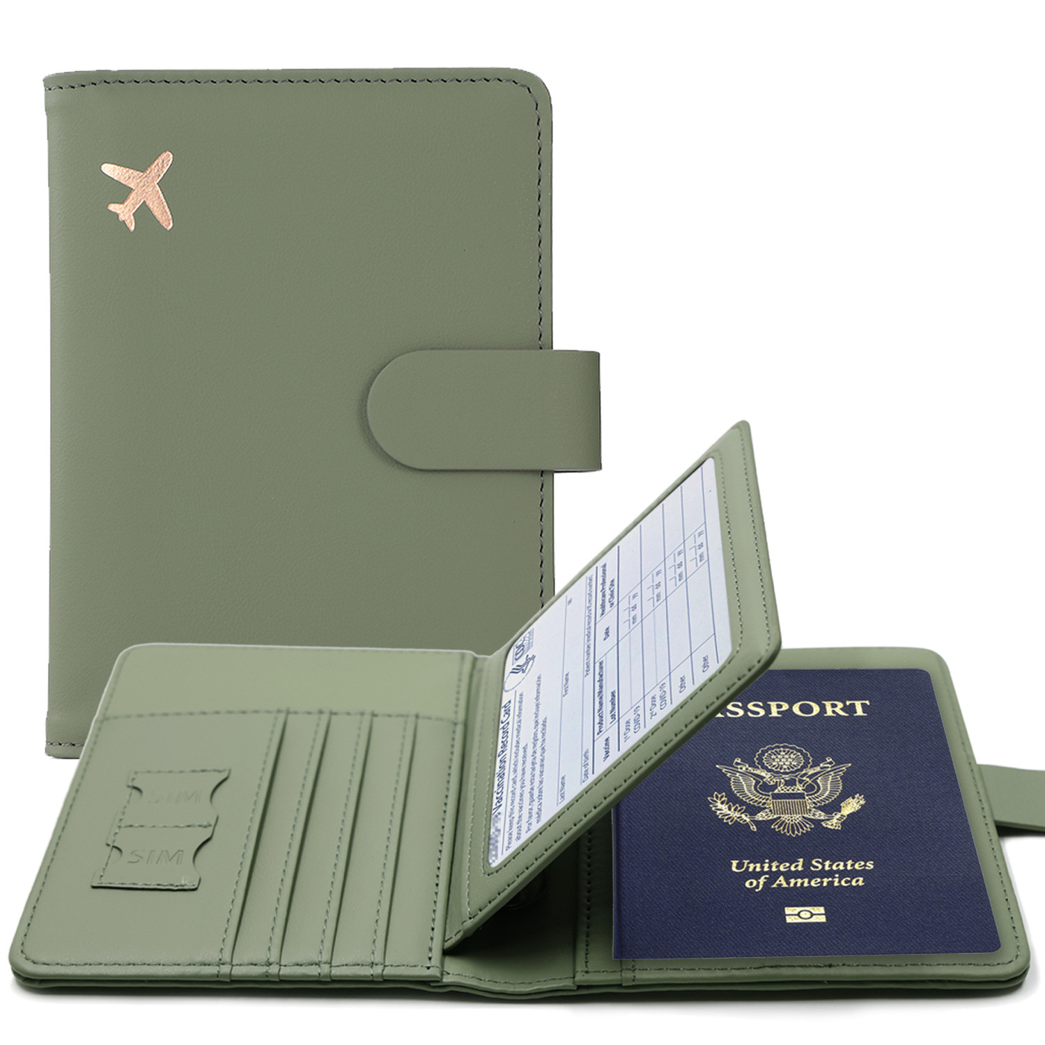 RFID Passport Cover Case Passp - Index Card Holder 评论和价格