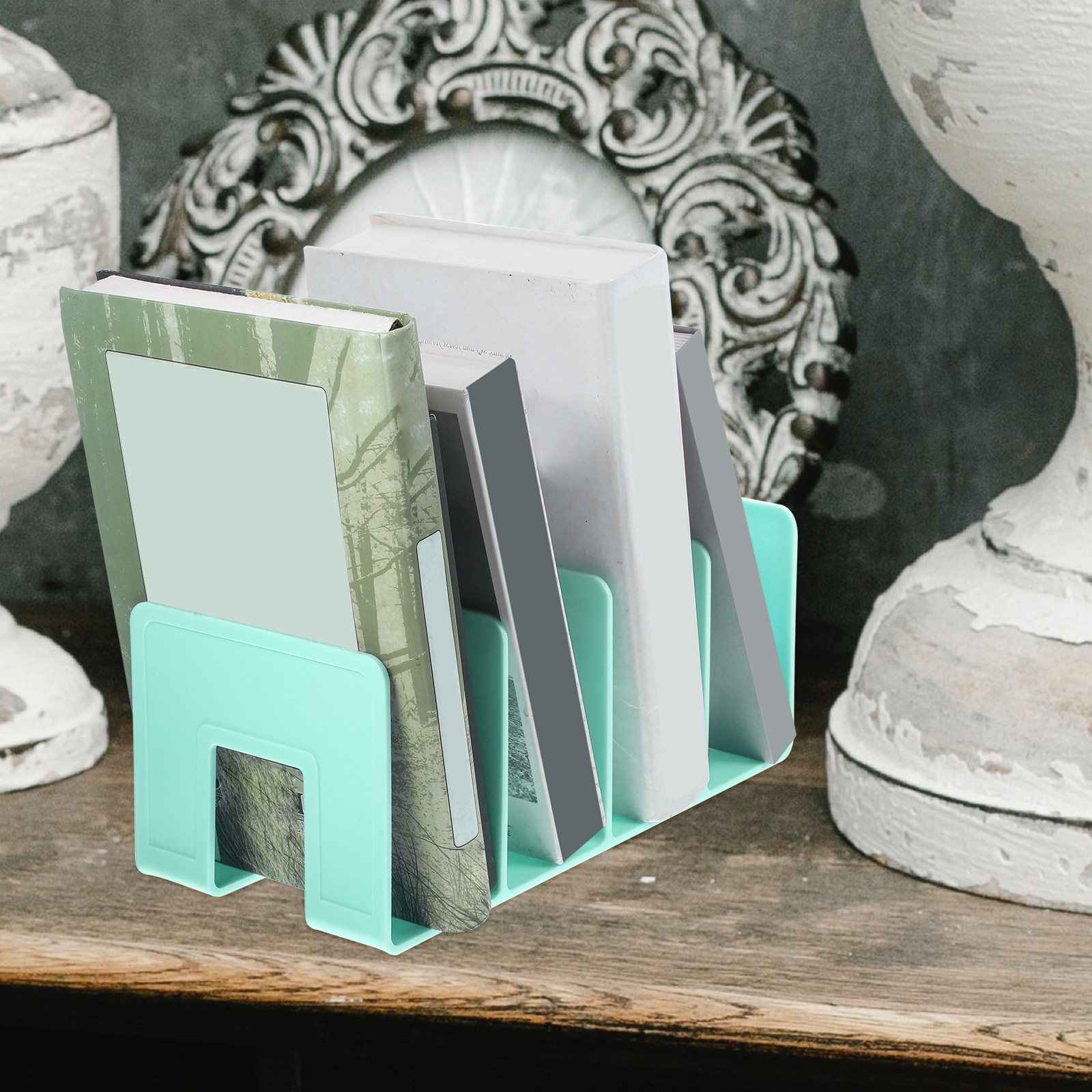 Desktop Document Storage Rack  - Magazine Holder Rack 评论和价格