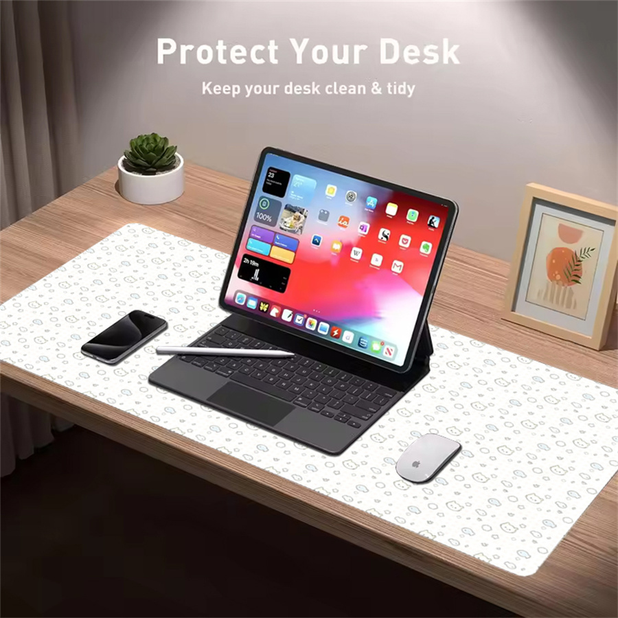 Cute Leather Desk Mat Tableclo - Leather Desk Pad 评论和价格